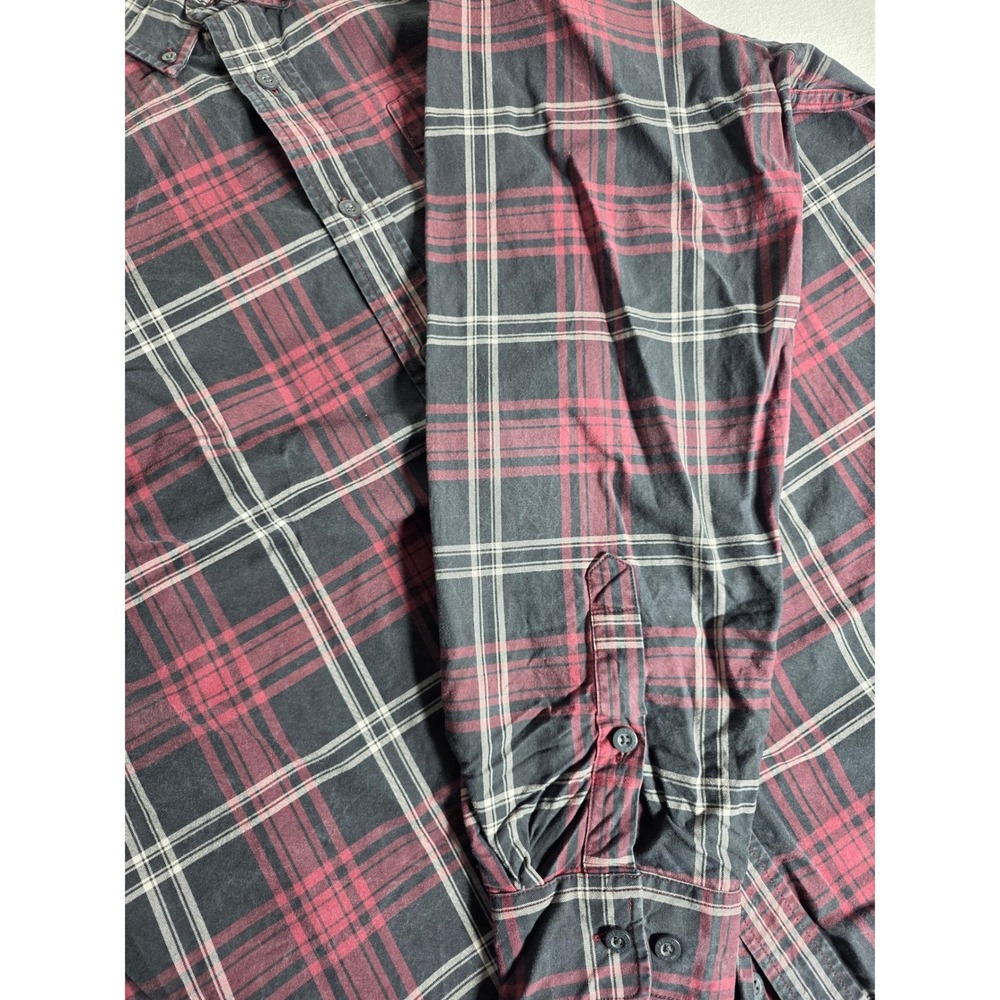 Orvis Mens XL Shirt Classic Collection Plaid Long Sleeve Button Down Red Black - Picture 7 of 14